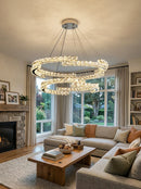 Double Ring Crystal Chandelier
