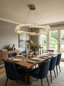 Double Ring Crystal Chandelier