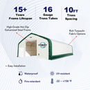 W30'xL80'xH20' Double Truss Storage Shelter