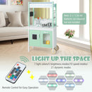 Double-sided Pretend Play Kitchen with Remote Control and LED Light Bars-Green by LJGDeals