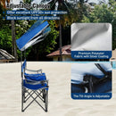 Double Beach Chair with Adjustable Canopy and 3 -Side Shading Curtains by LJGDeals