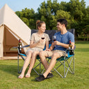 Double Camping Chair with Carry Bag Cup Holders by DirectDeals