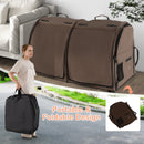 Double Compartment Pet Carrier with 2 Removable Hammocks