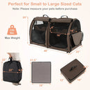 Double Compartment Pet Carrier with 2 Removable Hammocks by LJGDeals