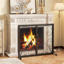 38 x 31 Inch Double Door Fireplace Screen-Black by LJGDeals
