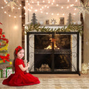 38 x 31 Inch Double Door Fireplace Screen-Black by LJGDeals