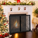 38 x 31 Inch Double Door Fireplace Screen-Black by LJGDeals