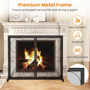 38 x 31 Inch Double Door Fireplace Screen-Black by LJGDeals