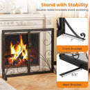 38 x 31 Inch Double Door Fireplace Screen-Black by LJGDeals