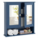 Double Door Wall-Mounted Bathroom Mirror Cabinet with Storage Shelf by LJGDeals