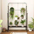Double Rod Clothes Garment Rack with Adjustable Heights-Silver by LJGDeals