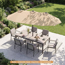 Double-Sided Patio Umbrella with Push Button Tilt Crank Handle by LJGDeals