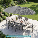 Double-Sided Patio Umbrella with Push Button Tilt Crank Handle by DirectDeals