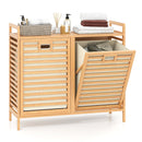 Double Tilt-out Laundry Hamper with 2 Removable Bins-Natural by LJGDeals