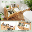 Double Tilt-out Laundry Hamper with 2 Removable Bins-Natural by LJGDeals