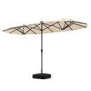 13FT Double-sided Patio Umbrella with Solar Lights for Garden Pool Backyard by LJGDeals