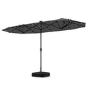 13FT Double-sided Patio Umbrella with Solar Lights for Garden Pool Backyard by LJGDeals