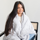 PATTERNED FAUX FUR THROW BLANKETS by Saranoni