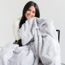PATTERNED FAUX FUR XL THROW BLANKETS by Saranoni