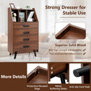 4-Drawer Dresser with 2 Anti-Tipping Kits for Bedroom