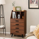 4-Drawer Dresser with 2 Anti-Tipping Kits for Bedroom by LJGDeals