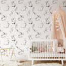 Hand drawn Bunnies Kids Wallpaper