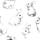 Hand drawn Bunnies Kids Wallpaper