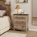 Dresser for Bedroom with 3 Folding Fabric Drawers and Anti-tipping Kit by DirectDeals