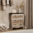 Dresser for Bedroom with 3 Folding Fabric Drawers and Anti-tipping Kit by LJGDeals