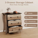 Dresser for Bedroom with 3 Folding Fabric Drawers and Anti-tipping Kit by LJGDeals