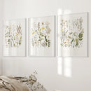Minimalist Wild Plants. Botanical Poster Art Decor by Wall Art Set
