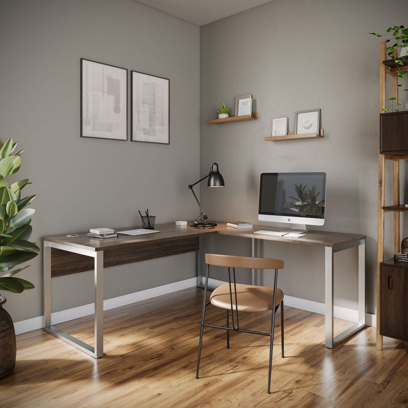 Custom L-Shaped Executive Desk 60” x 60” | Reversible Return