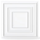 Drop Ceiling Tiles 24" x 24" PVC Ceiling Panels with 3D Decorative Patterns 12-Pack-White by LJGDeals