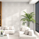 Drop Ceiling Tiles 24" x 24" PVC Ceiling Panels with 3D Decorative Patterns 12-Pack-White by LJGDeals