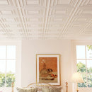 Drop Ceiling Tiles 24" x 24" PVC Ceiling Panels with 3D Decorative Patterns 24-Pack by LJGDeals