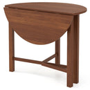Dual Drop Leaf Dining Table for Small Spaces-Walnut by LJGDeals