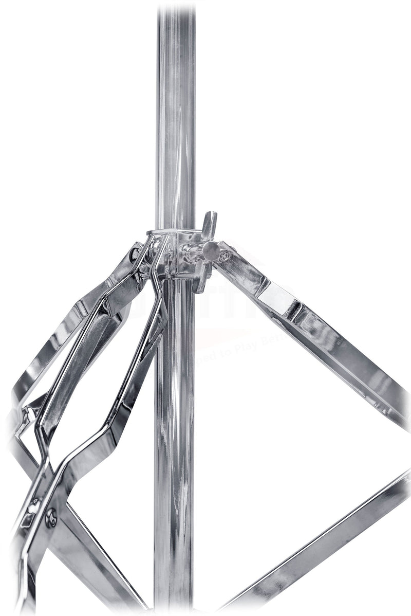 4-PACK Cymbal Boom Stand & Straight Cymbal Stand Combo Set by GRIFFIN | Percussion Drum Hardware Kit for Mounting & Holding Crash, Ride, Splash Cymbals | Arm Counterweight Adapter & Double Braced Legs
