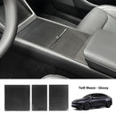 Dry Carbon Fiber Center Console Cover For Model Y Juniper / Model 3 Highland