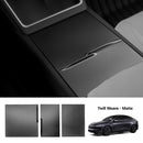 Dry Carbon Fiber Center Console Cover For Model Y Juniper / Model 3 Highland