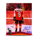 Jamie Drysdale Orange Spotlight Philadelphia Flyers Autographed 11" x 14" Hockey Photo by Dynasty Sports & Framing