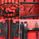 14x8 ft Steel Dual Swing Driveway Gate