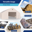 W50'xL100'xH23' Double Truss Storage Shelter