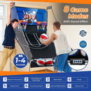 Dual Shot Basketball Arcade Game with 8 Game Modes and 4 Balls by LJGDeals