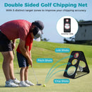 Dual-Sided Golf Chipping Net Triple Target Training System with 5 Target Holes by LJGDeals