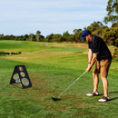 Dual-Sided Golf Chipping Net Triple Target Training System with 5 Target Holes by LJGDeals