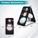 Dual-Sided Golf Chipping Net Triple Target Training System with 5 Target Holes by LJGDeals