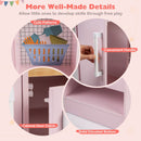 Dual-Sided Kids Play Kitchen with Water Dispenser and Range Hood for 3+ Years Old