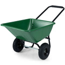 Dual-Wheel Wheelbarrow Garden Utility Cart with Pneumatic Tires by LJGDeals