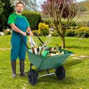 Dual-Wheel Wheelbarrow Garden Utility Cart with Pneumatic Tires by LJGDeals