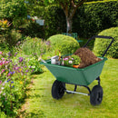 Dual-Wheel Wheelbarrow Garden Utility Cart with Pneumatic Tires by LJGDeals
